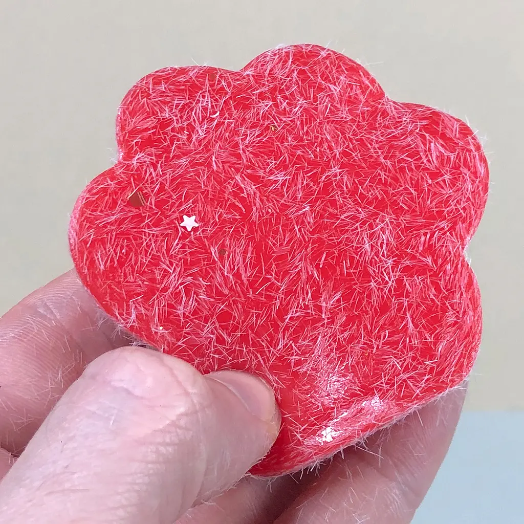Сквіш антістрес UFT Squish Cat Paw Fluffy 7 Пухнаста лапка Red  - фото 3