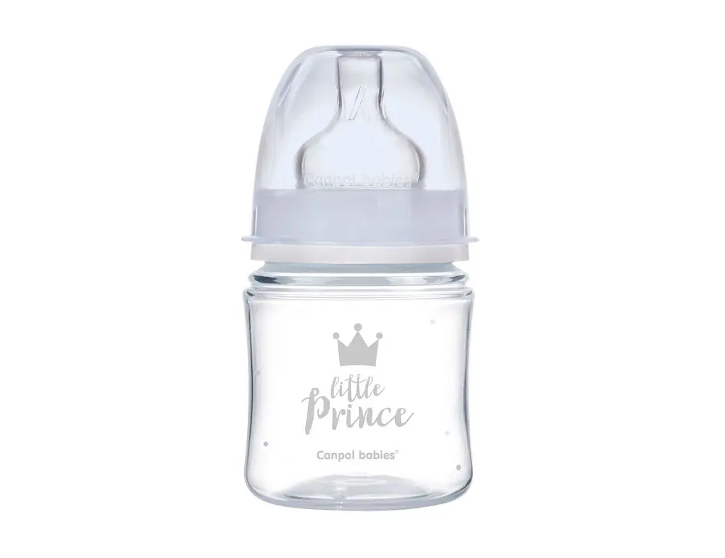 Дитяча пляшечка антиколікова для годування новонароджених 120 мл EasyStart Royal Baby Canpol babies блакитний - фото 2