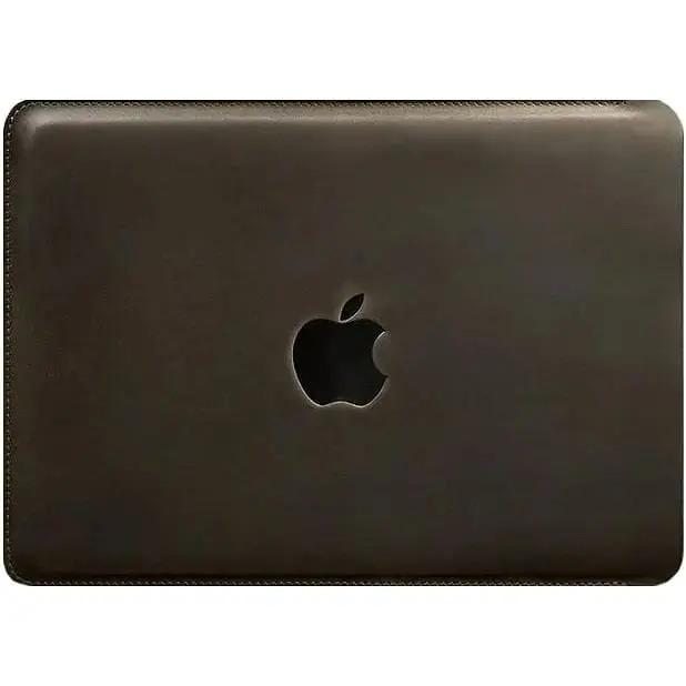 Шкіряний чохол BlankNote Crazy Horse для MacBook 13 дюймів Темно-коричневий - фото 8