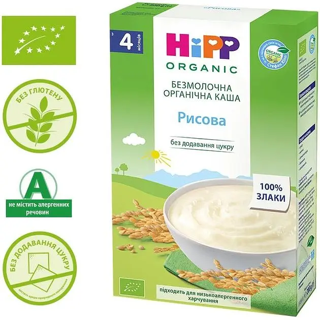 Безмолочна каша HiPP Рисова 200 г - фото 3