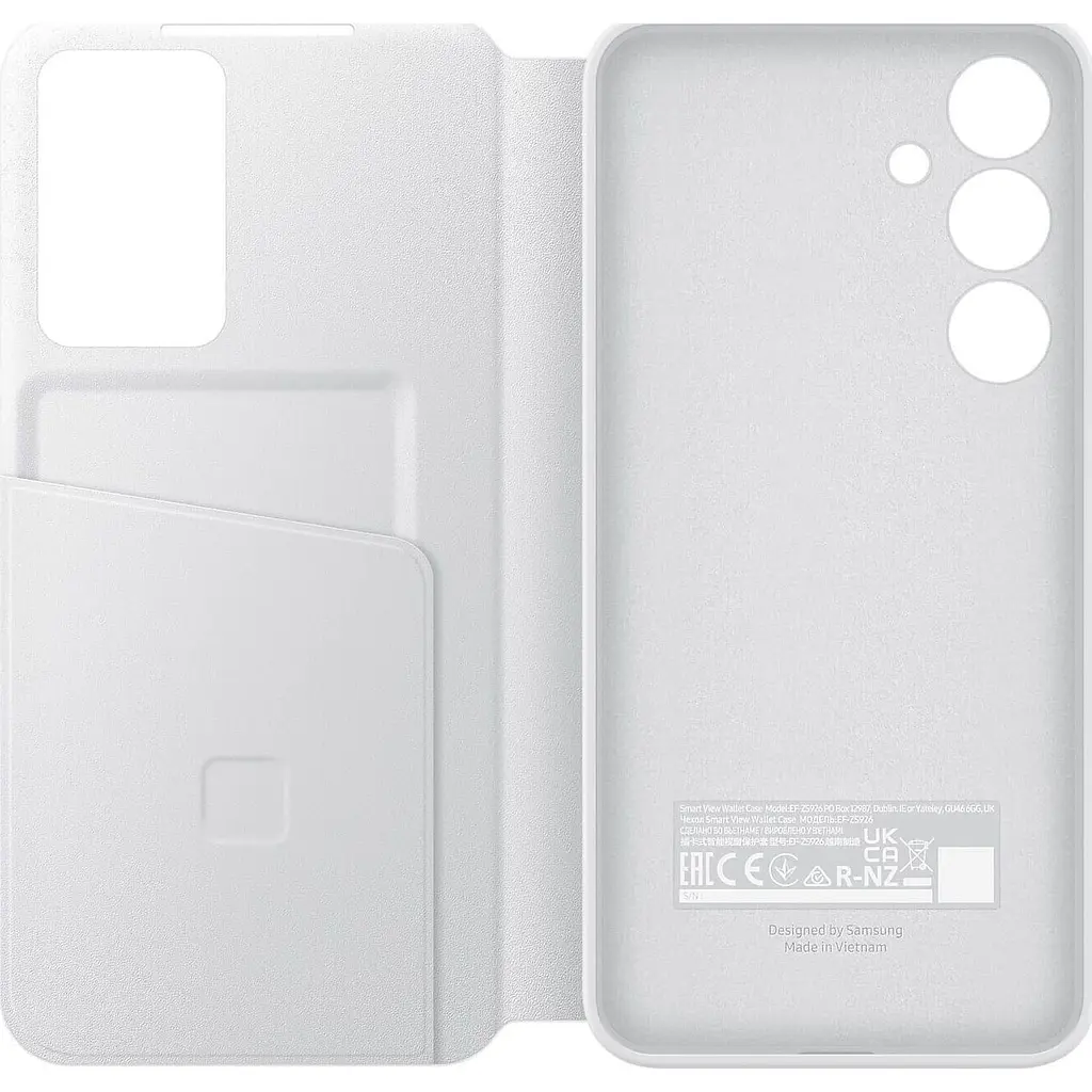 Оригинальный чехол-книжка Smart View Wallet Caseдля Galaxy S24 Plus White (S926) EF-ZS926CWEGWW - фото 7
