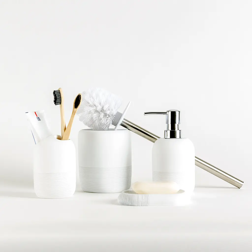 Набір аксесуарів для ванної кімнати МВМ My Home MVM-12: BA-02, BA-03, BA-04, BA-06, DH-ST-16-1, білий (MVM-MH-12 WHITE) - фото 4