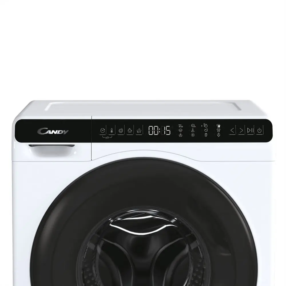 Пральна машина Candy фронтальна 5 кг 1200 A+++ 44 см дисплей інвертор люк чорний висота 70 см білий - фото 5