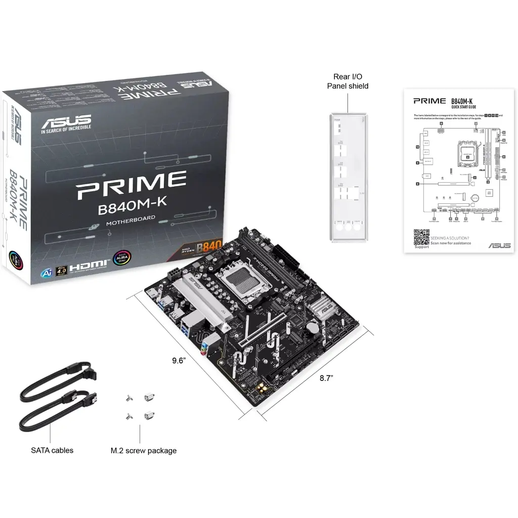 Материнська плата ASUS PRIME B840M-K - фото 7