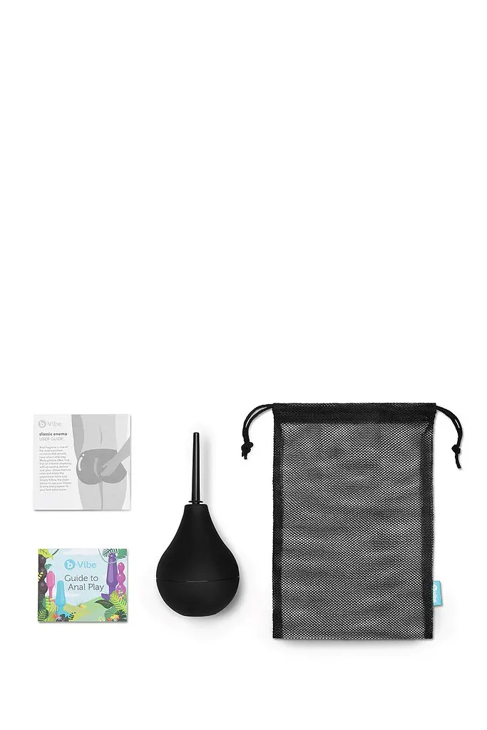 Анальний душ B-Vibe Classic Enema 225 мл (чорний) - фото 5