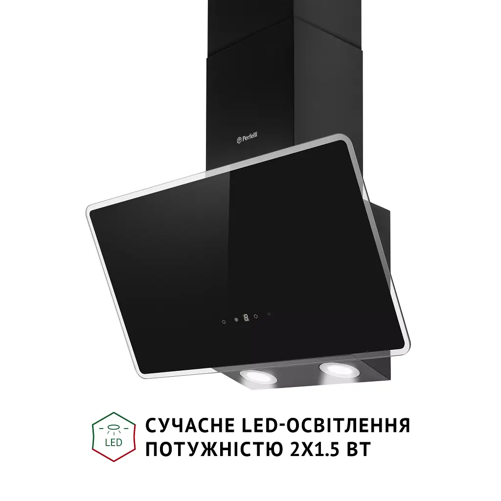 Витяжка декоративна похила Perfelli VICCO 6HSR NERO - фото 4