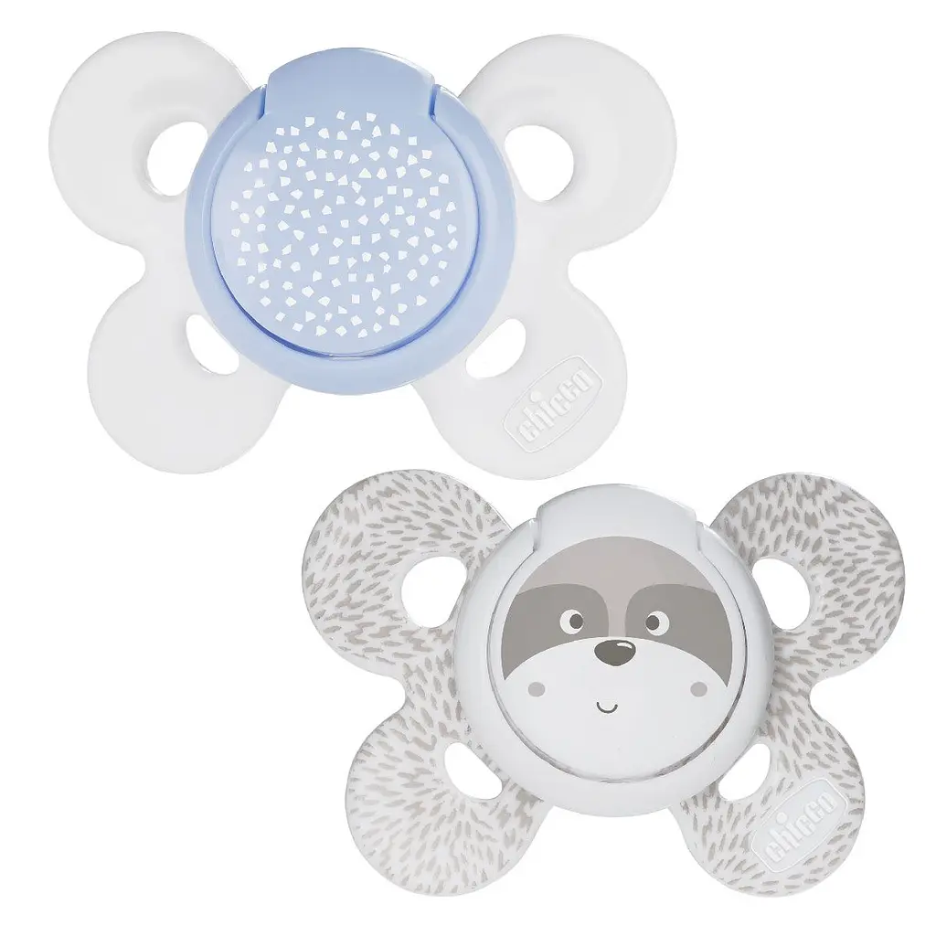 Силіконова пустушка Chicco Physio Comfort, 0-6 міс., блакитна, 2 шт. (74931.21.00.00) - фото 3