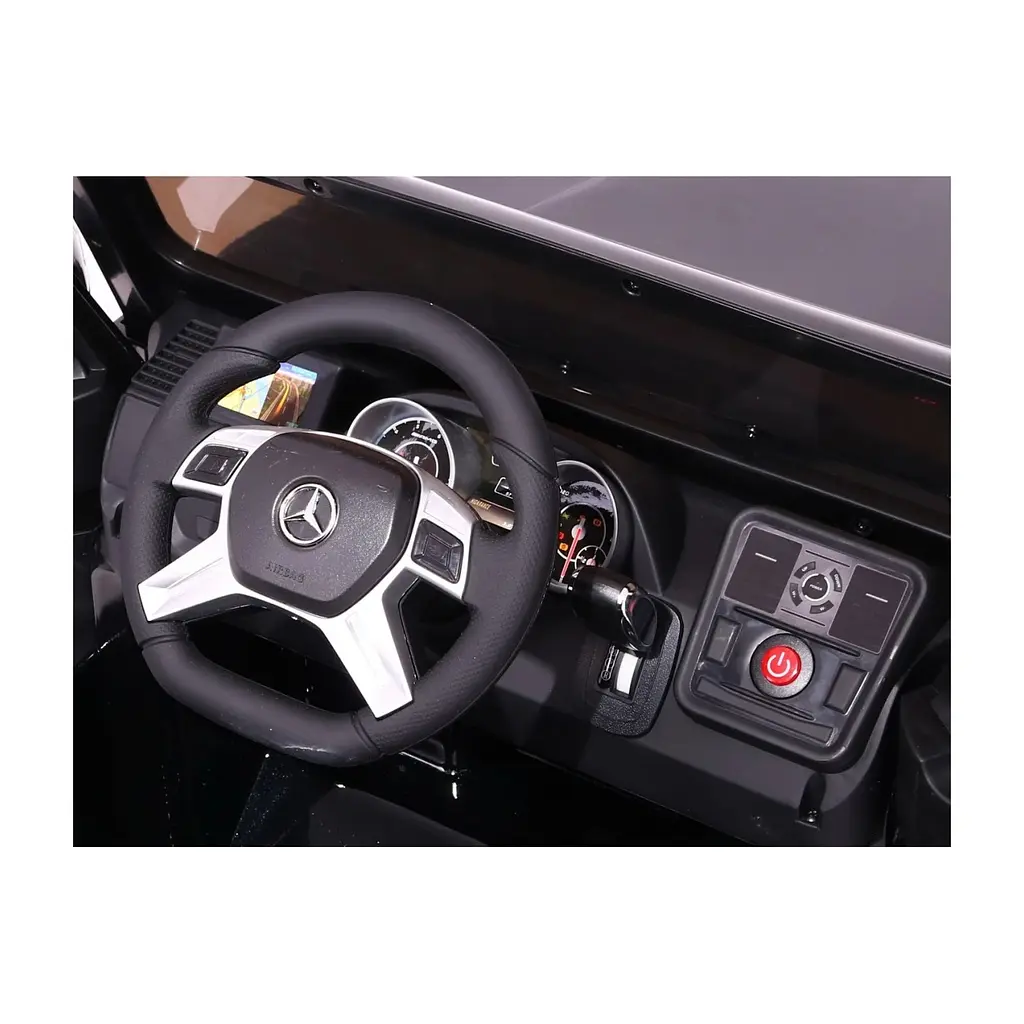 Электромобиль Ramiz Mercedes AMG G65 лакированный 12 В на пульте управления, White (PA.G65.EXL.BIA) - фото 7