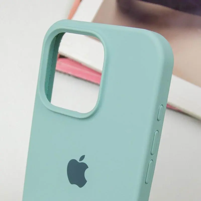 Чехол Silicone Case Full Protective (AA) для Apple iPhone 16 Pro Max (6.9) Бирюзовый / Beryl - фото 6