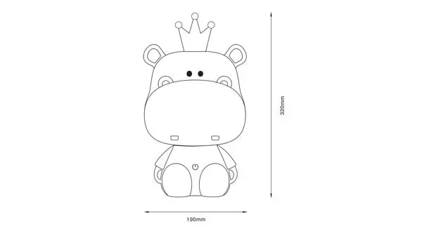 Нічник HIPPO KDR-613B-PK Zuma Line - фото 3