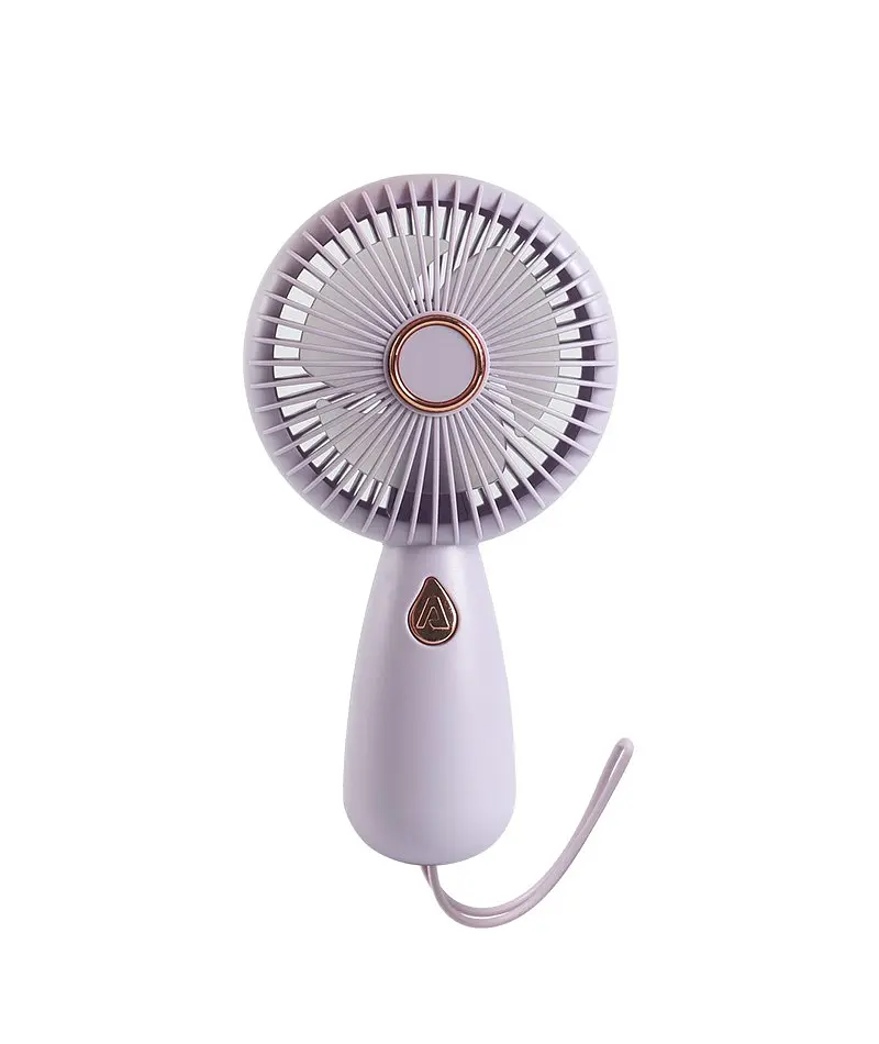 Вентилятор ручний акумуляторний Mini Fan ZB103 Бузковий