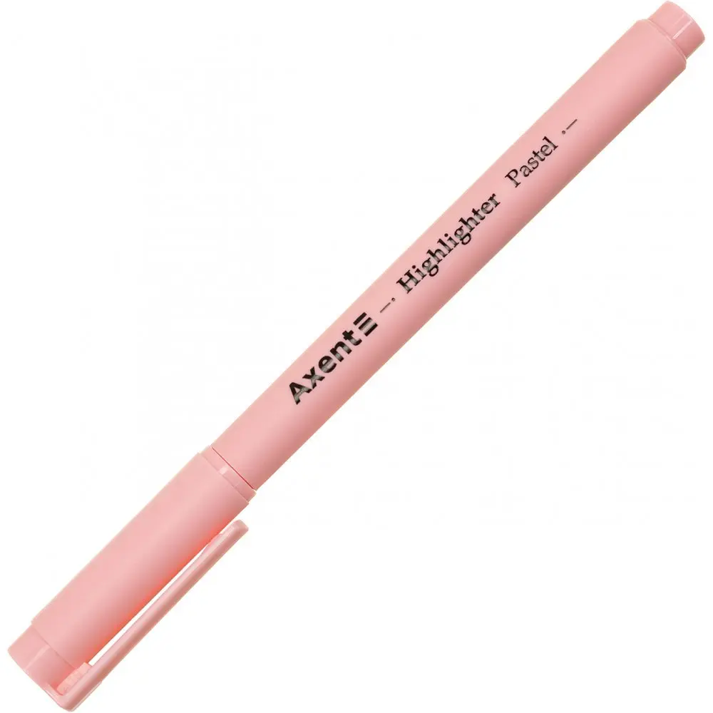Текстмаркер Axent клиновидний Highlighter Pastel 2-4 мм рожевий (12) (144) 2533-10-A