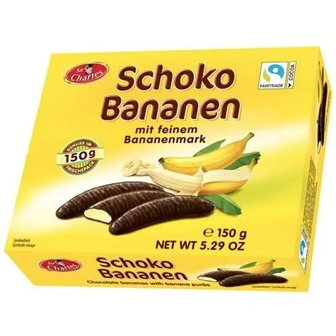 Банановий зефір у шоколаді Sir Charles Schoko Bananen 150g