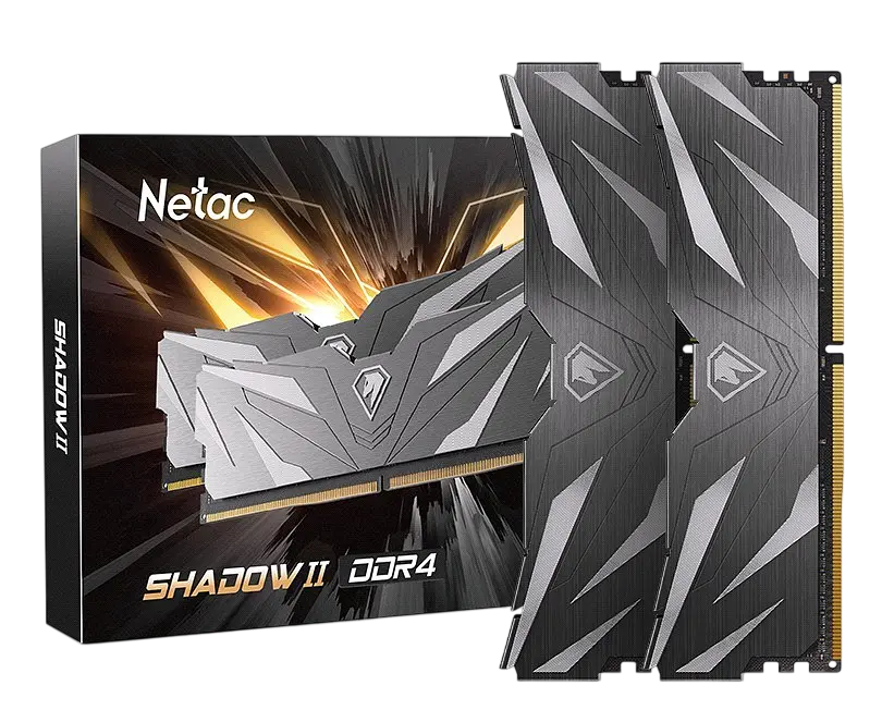 Оперативна пам'ять Netac 32GB (2x16GB) DDR4 3200MHz Shadow II Black (NTSWD4P32DP-32K) - фото 3