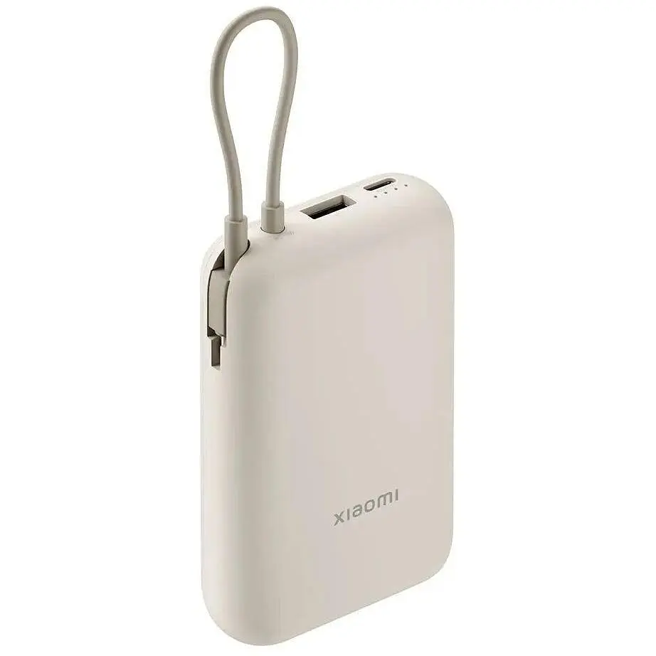 Внешний аккумулятор встроенный кабель Xiaomi 10000mAh Integrated Cable (BHR9072GL) - фото 5