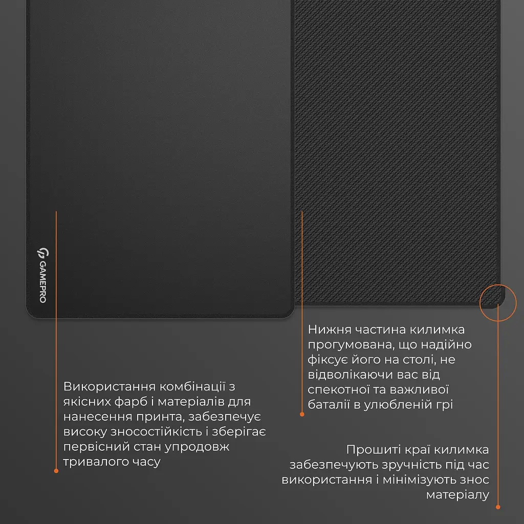 Ігрова поверхня GamePro Speed/Control Black (MP275B) - фото 10
