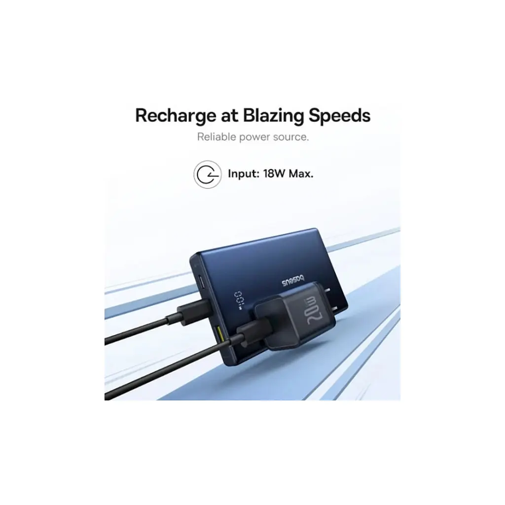 Батарея універсальна Baseus 10000mAh PicoGo 20W PD, QC, USB-A, 2*USB-C, Black (P10076801123-00) - фото 9