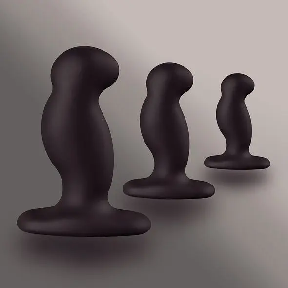 Набір анальних пробок Nexus Anal Starter Kit 3 шт. (чорний) - фото 2
