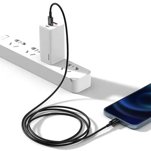 PD кабель Baseus Superior Series Fast Charging Data Cable Type-C to iP PD 20W 1m чорний CATLYS-A01 - фото 7