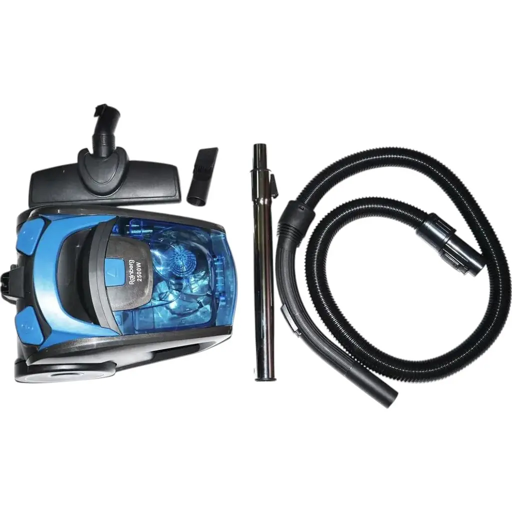 Контейнерный пылесос Rainberg RB-652 мощный для сухой чистки дома без мешка колбовой с турбощеткой 2500ВТ - фото 7