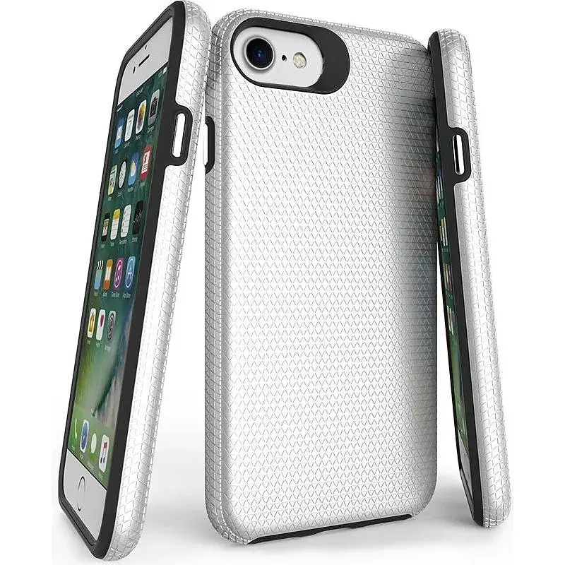 Чехол-накладка Toto Triangle TPU+PC Case Apple iPhone 7/8/SE 2020 Silver - фото 7