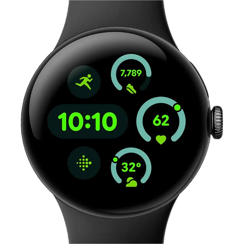 Смарт-часы Google Pixel Watch 3 45mm LTE Black Aluminum Case/Obsidian Active Band [162936] - фото 2