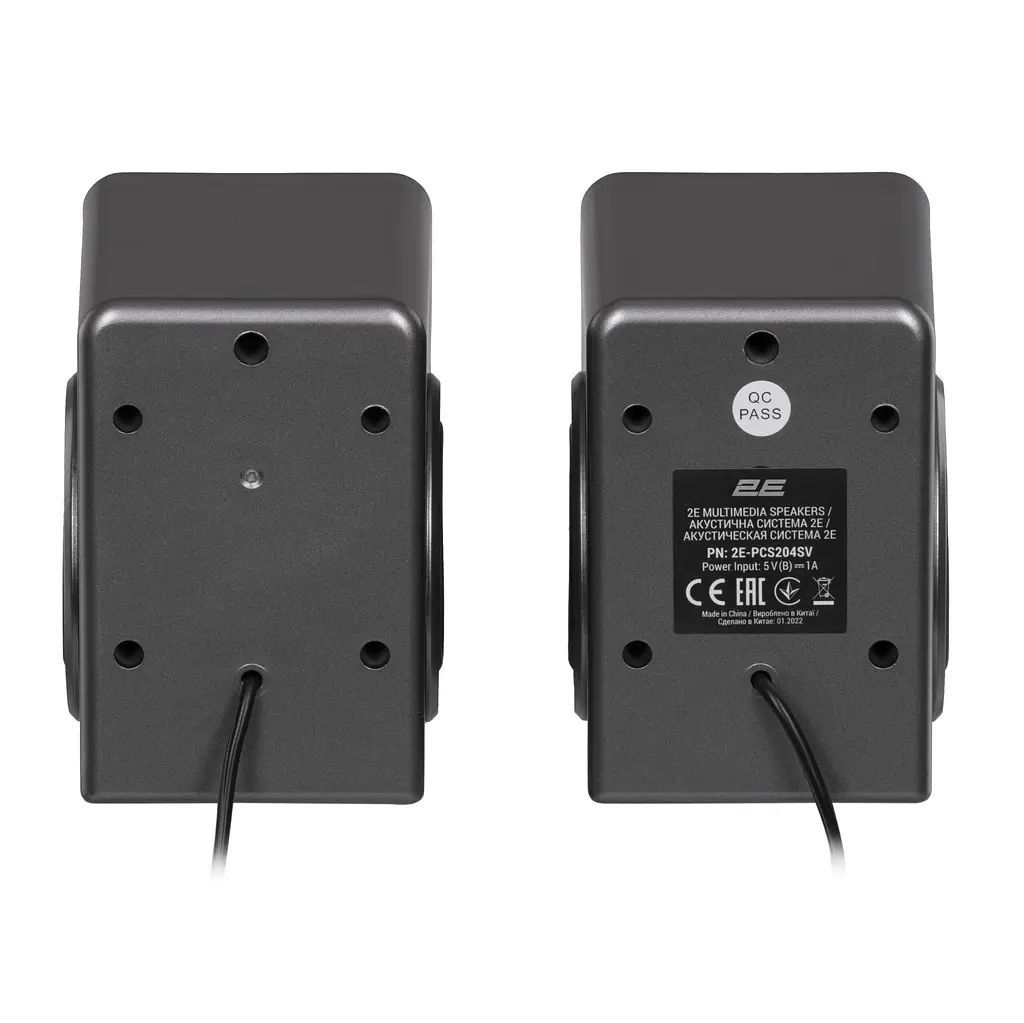 Комп'ютерні колонки 2E PCS204 Silver, 2.0, USB - фото 7