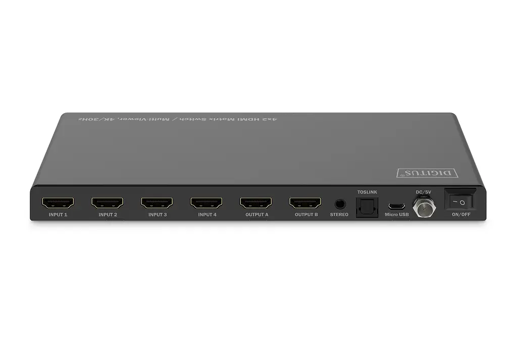 Перемикач Digitus 4x2 HDMI Matrix Switch/Multi-Viewer, 4K/30Hz - фото 8