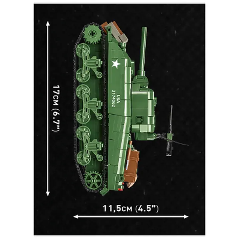Конструктор Cobi Company of Heroes 3 Танк M4 Шерман, 615 деталей (COBI-3044) - фото 8