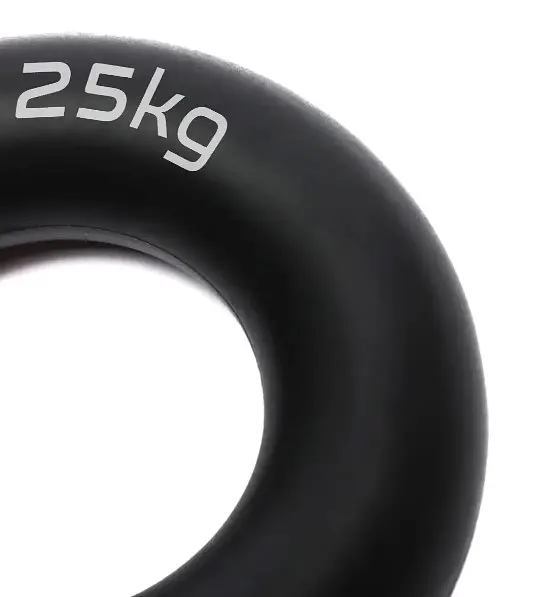 Еспандер кістьовий PowerPlay силіконовий PP-4324 Hand Grip Ring Hard 25 кг Чорний (PP_4324_25kg) - фото 3