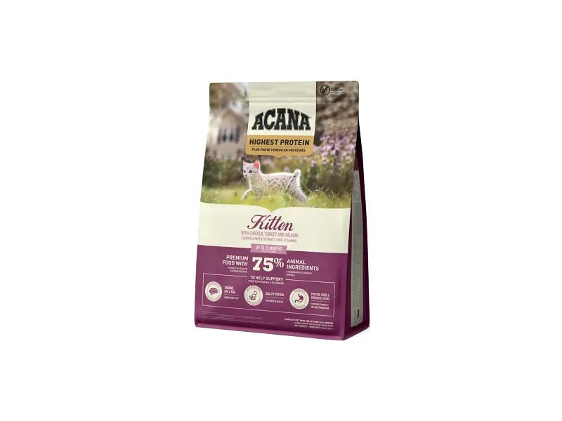 Сухой корм для кошек ACANA Highest Protein Kitten Recipe 1.8 кг (0064992723255) - фото 3