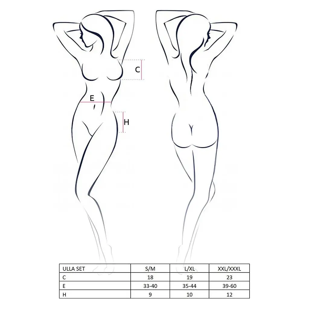 Комплект белья Passion ULLA Set black L/XL - фото 5
