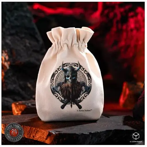 Мішок для кубиків Q‑Workshop Anne Stokes Dice Pouch: Viking Skull (BAST208) - фото 2