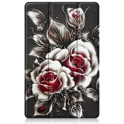 Чохол до планшета BeCover Smart Case Samsung Galaxy Tab S10 Lite SM-X400/406 10.9" Black Rose (715924) - фото 2