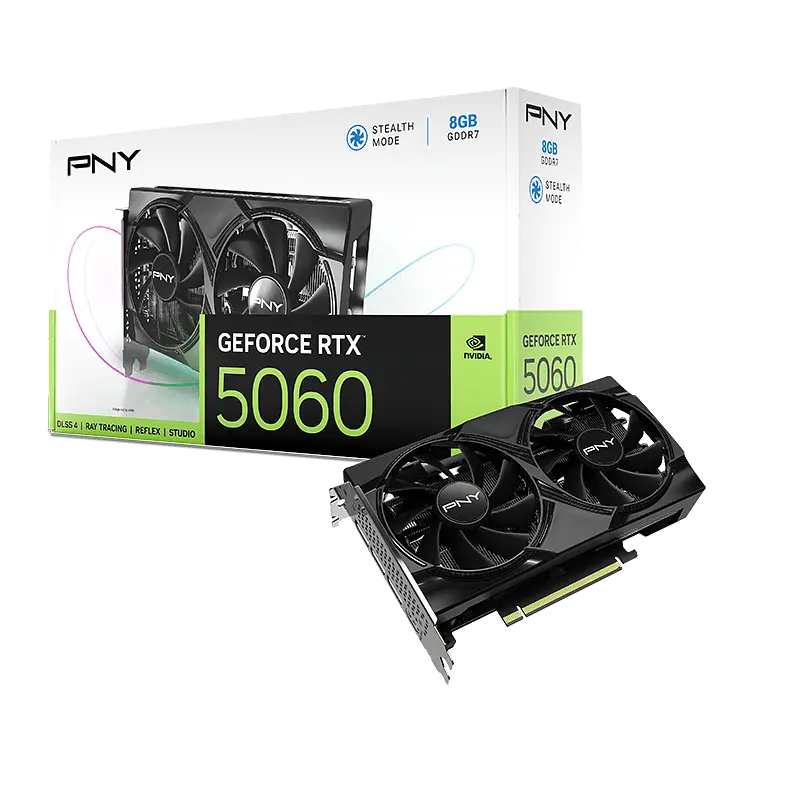 Відеокарта GeForce RTX 5060 8GB PNY Dual (VCG50608DFXPB1) - фото 7