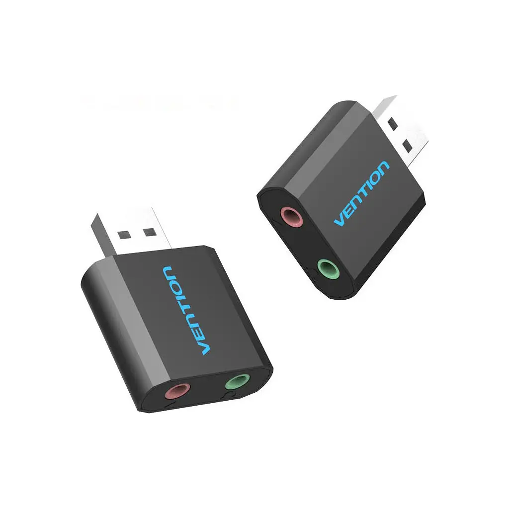 Звуковая плата Vention Audio USB 2х3,5mm jack Metal (VAB-S17-B) - фото 3
