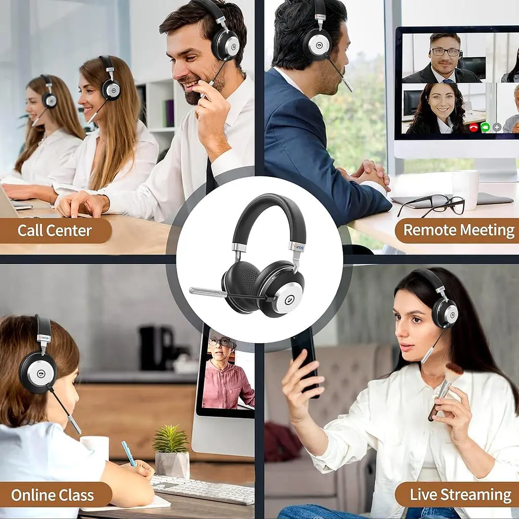 Bluetooth гарнітура Wantek з мікрофоном та USB-адаптером для ПК - фото 5