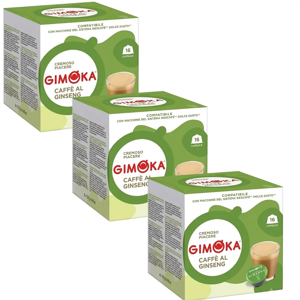 Кава в капсулах Gimoka Ginseng 16 шт (упак. 3 шт)
