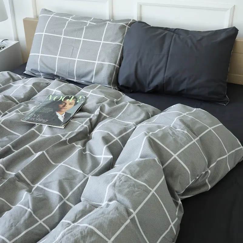 Простирадло MirSon Бязь 17-4751 Julia 200x220 см сіре (2200008933944) - фото 3