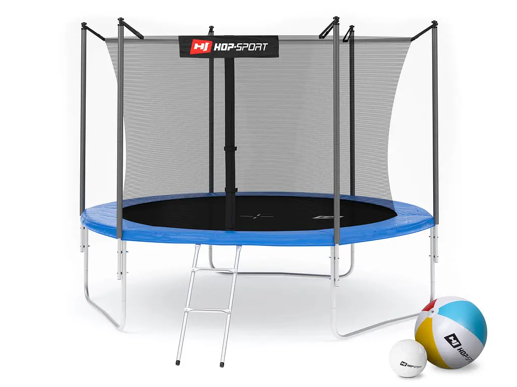 Батут Hop-Sport 10ft (305см) синій з внутрішньою сіткою - фото 5