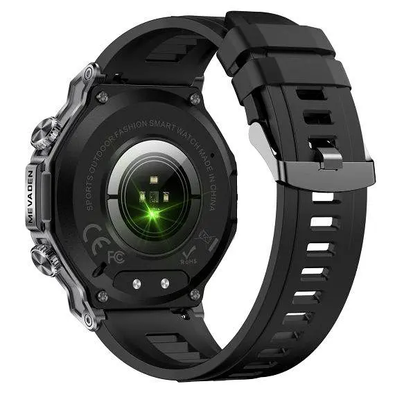 Годинник розумний наручний UWatch Smart Mevaden Ultra Rubber 2 ремінці Чорний (2710059533) - фото 6