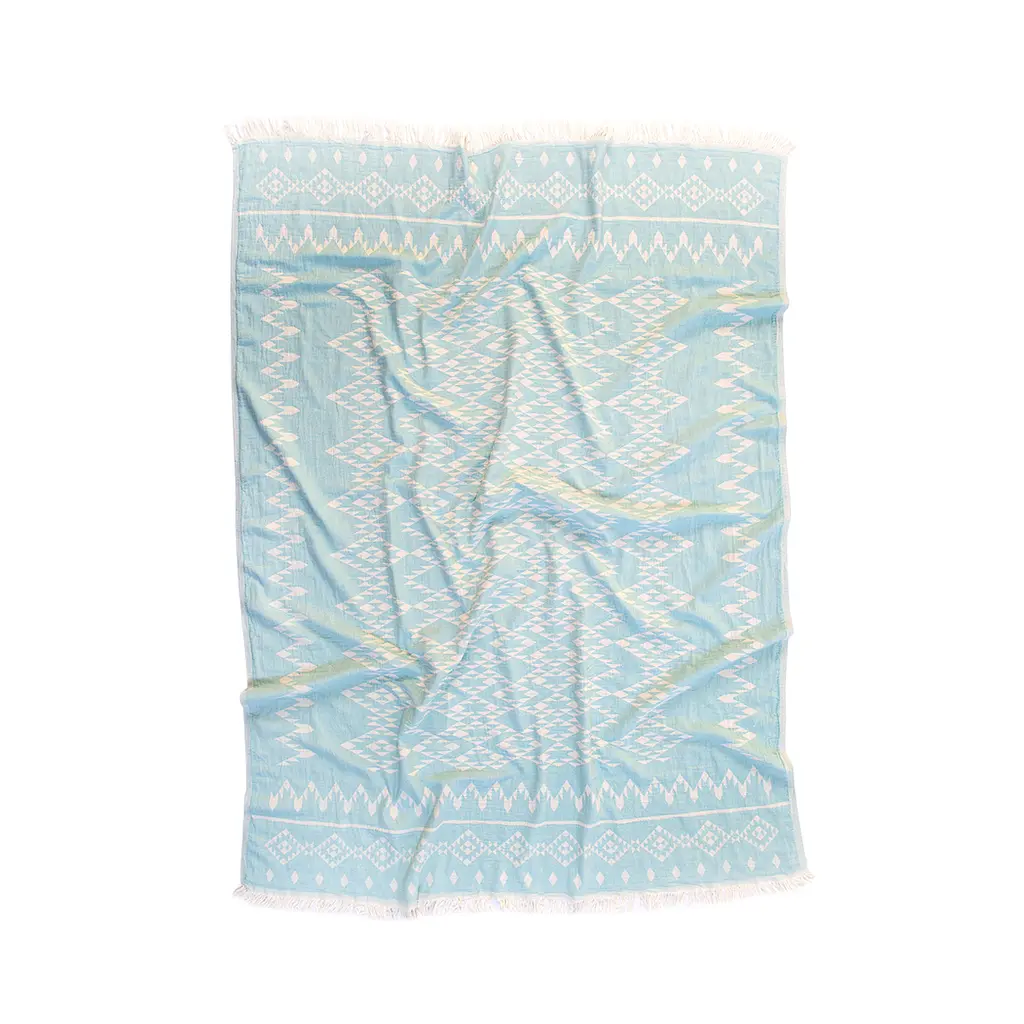 Покривало Barine - Kilim Throw Mint 130x170 ментоловий - фото 2