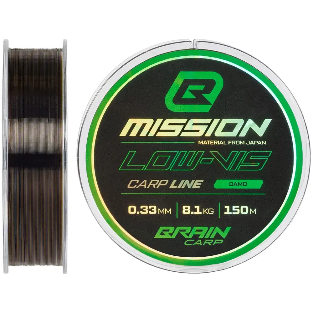 Волосінь Brain Mission Carp Line (Camo) 150m 0.33mm 8.1kg