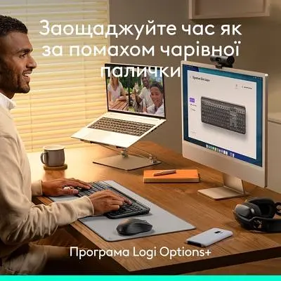 Клавіатура Logitech Slim Solar+ Bluetooth Graphite (920-013764) - фото 9