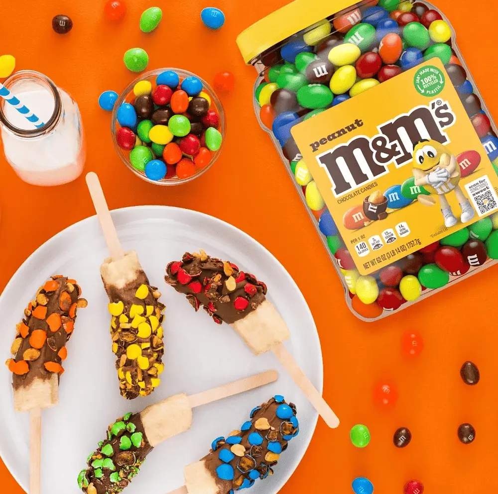 Драже M&M's Peanut Milk Chocolate Candy 1757г - фото 3