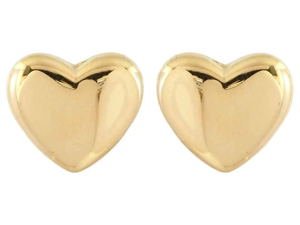 Сережки Xuping TTM Stainless Steel 14K пусети "Сердечка" (214998)