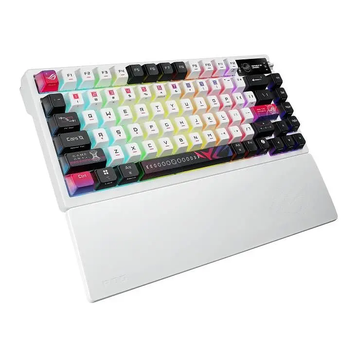 Клавіатура бездротова Asus ROG Azoth X NX Snow V2 EN PBT White (90MP044F-BKUA30) - фото 4