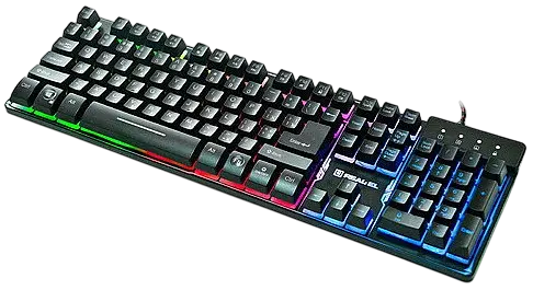 Клавіатура REAL-EL Gaming 8700 RGB Black (EL123100015) - фото 2