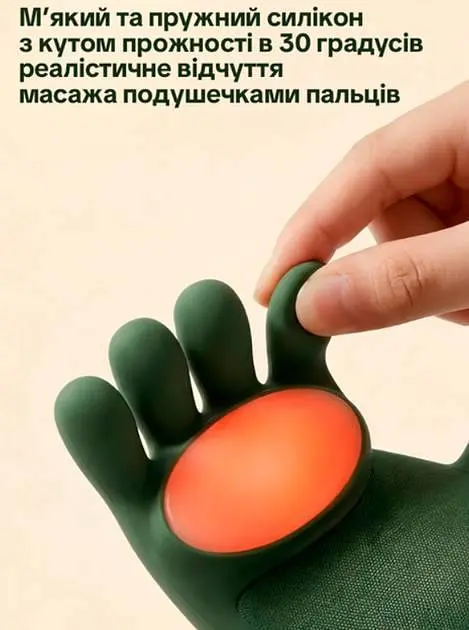 Бездротовий масажер для шиї та плечей N7 з прогріванням 10 режимів інфрачервоний Green - фото 5