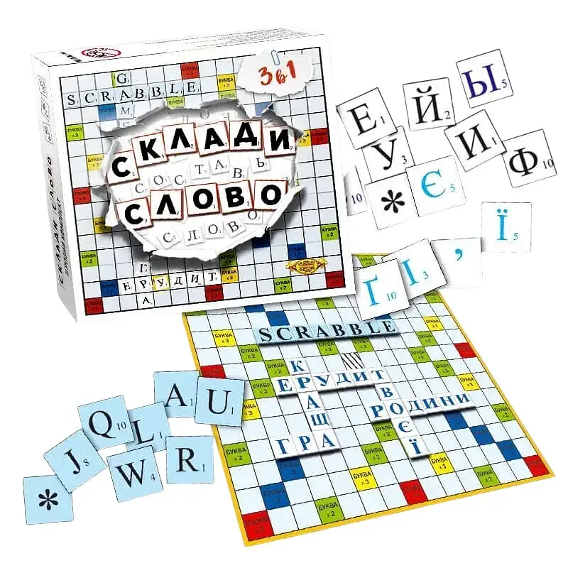Настільна гра Склади слово. Ерудит (Scrabble) 0316 (МКМ0316)